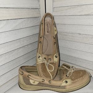 Sperry Tan Flats &‎ Loafers with Slip-On Style